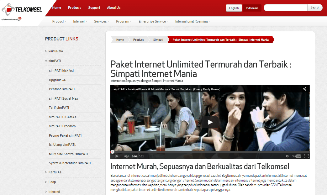 Paket Internet Unlimited Tercepat Telkomsel