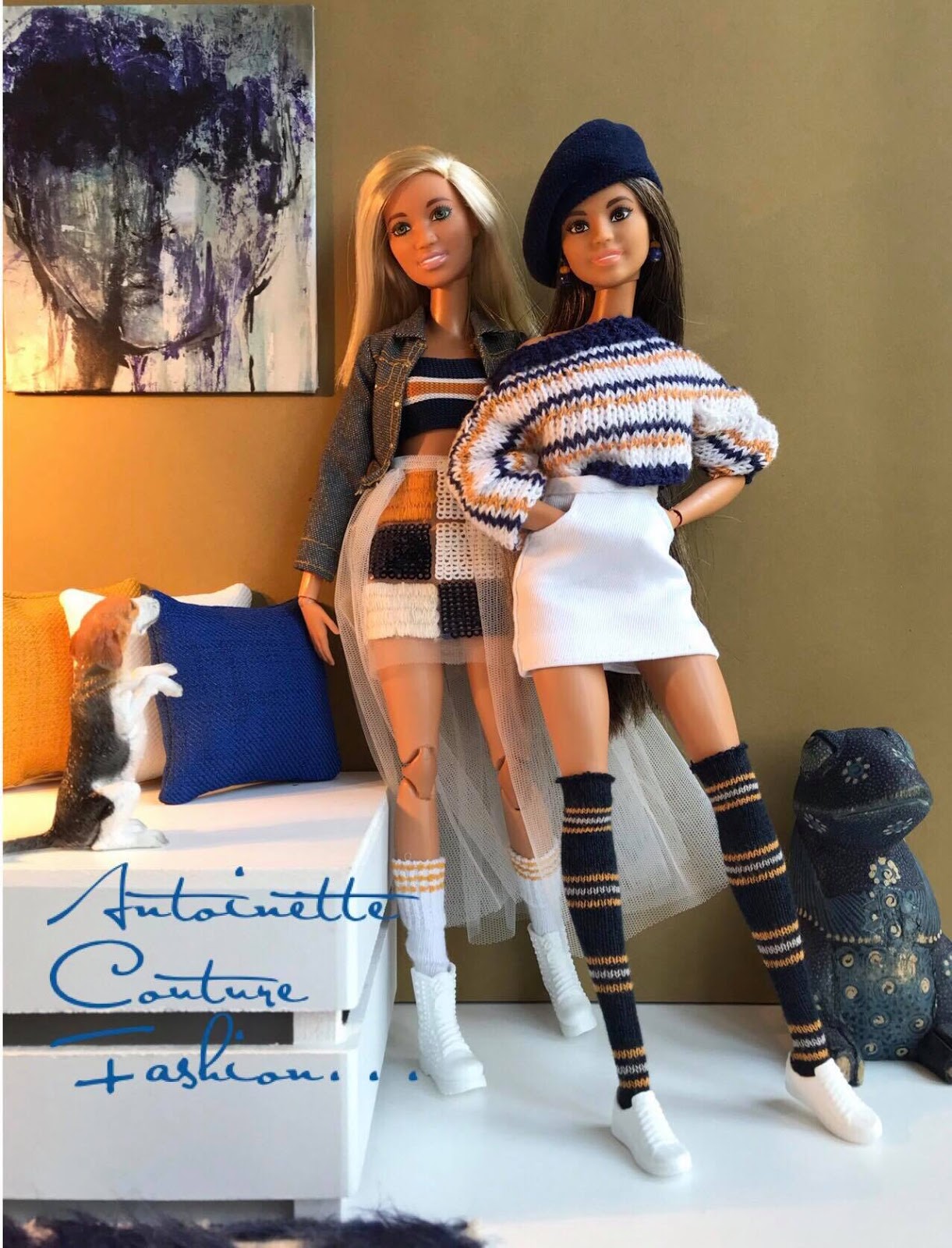 Fashion Dolls Couture Unlimited Barbie made to move White Skirt