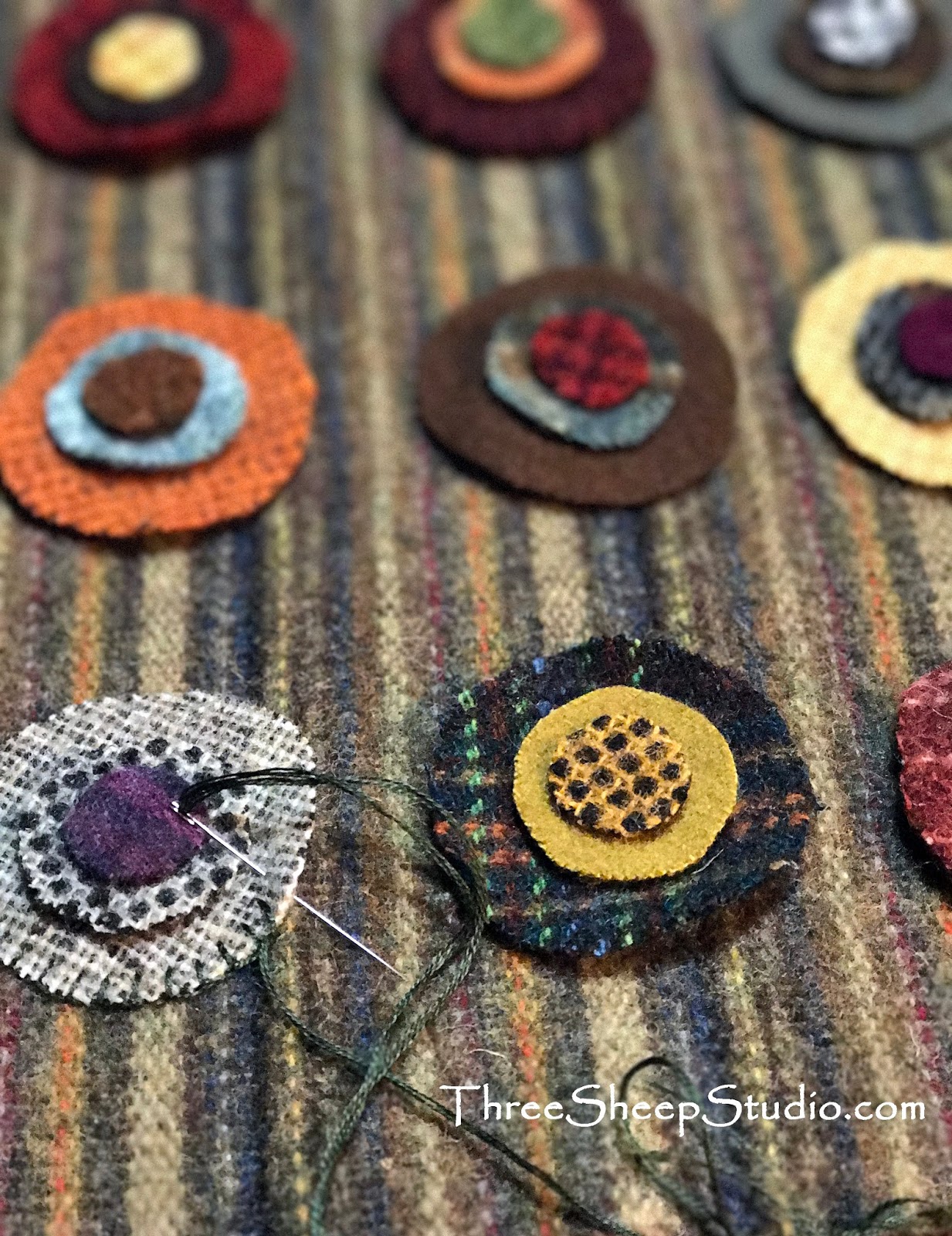 Three Sheep Studio Wool Pennies...