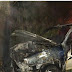 Carro sai da pista, colide em árvore e pega fogo na rodovia do Distrito de Congonhas