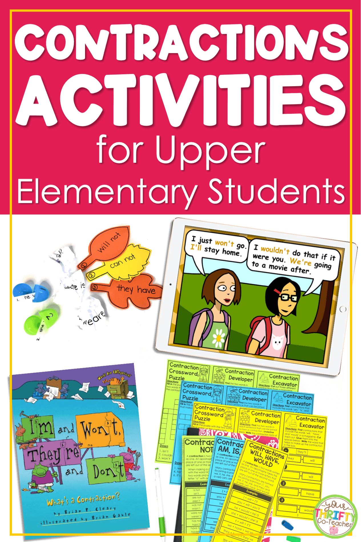 Contractions Activities for Upper Elementary - Your Thrifty Co-Teacher