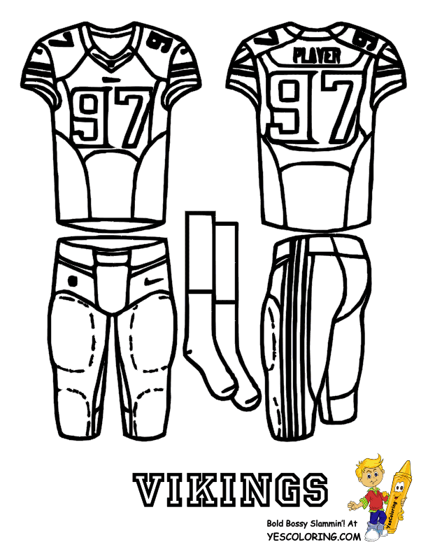 Football Jersey Coloring Pages Rainbow Coloring