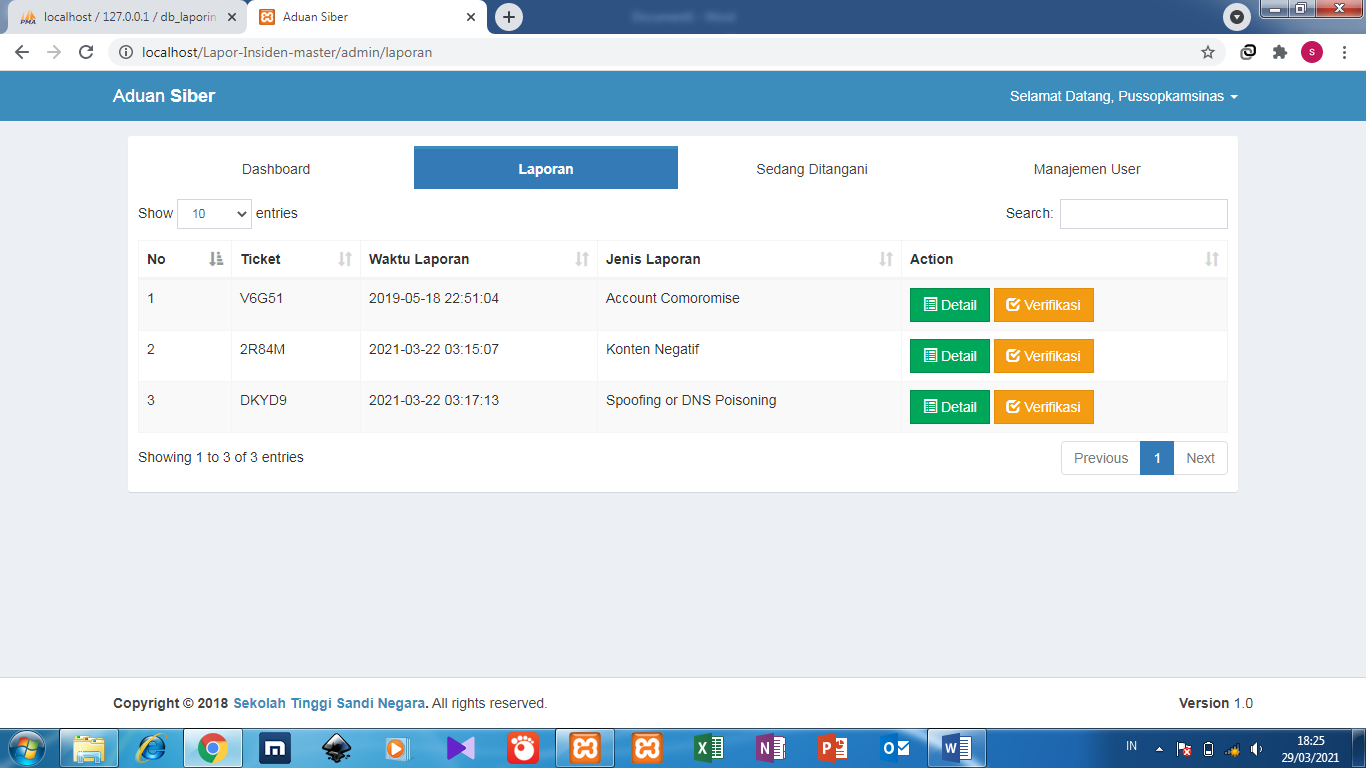 Download Source Code Aplikasi sistem informasi laporan