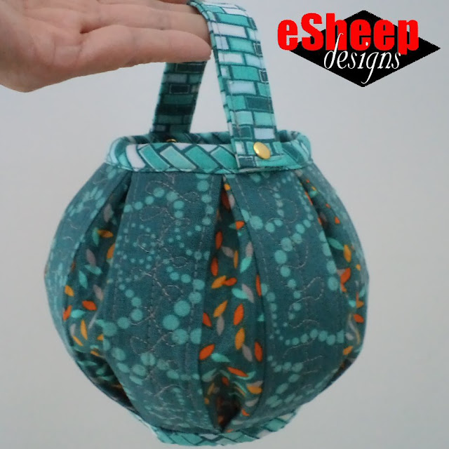 Barrel Lantern Fabric Basket crafted by eSheep Designs