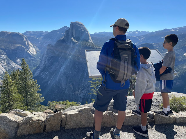 Half dome from Glacier Point