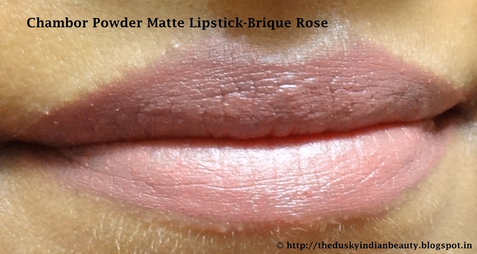 Chambor Powder Matte Lipstick Brique Rose Review The