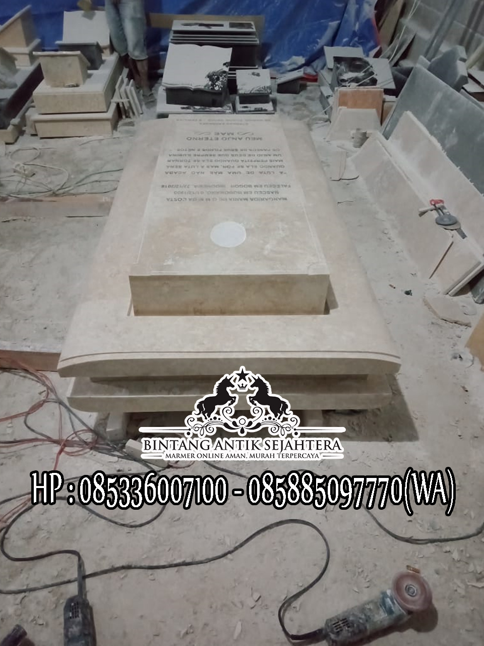 Sentral Marmer Tulungagung Model Kuburan Katolik Minimalis, Model