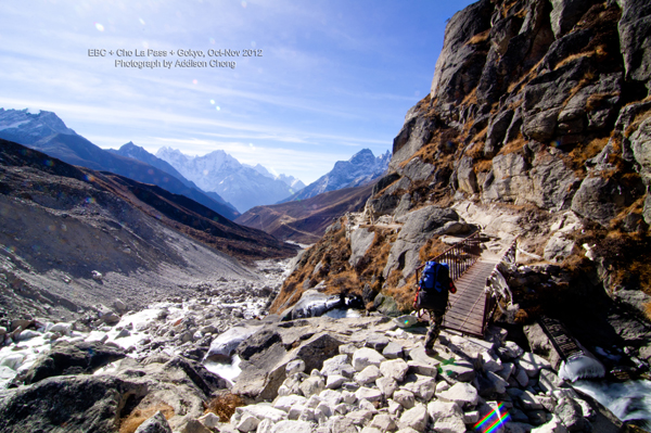 Descending from Gokyo