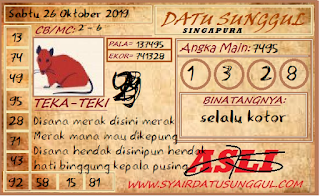 Syair Sgp 26 Oktober 2019 Prediksi Sgp 26 Oktober 2019