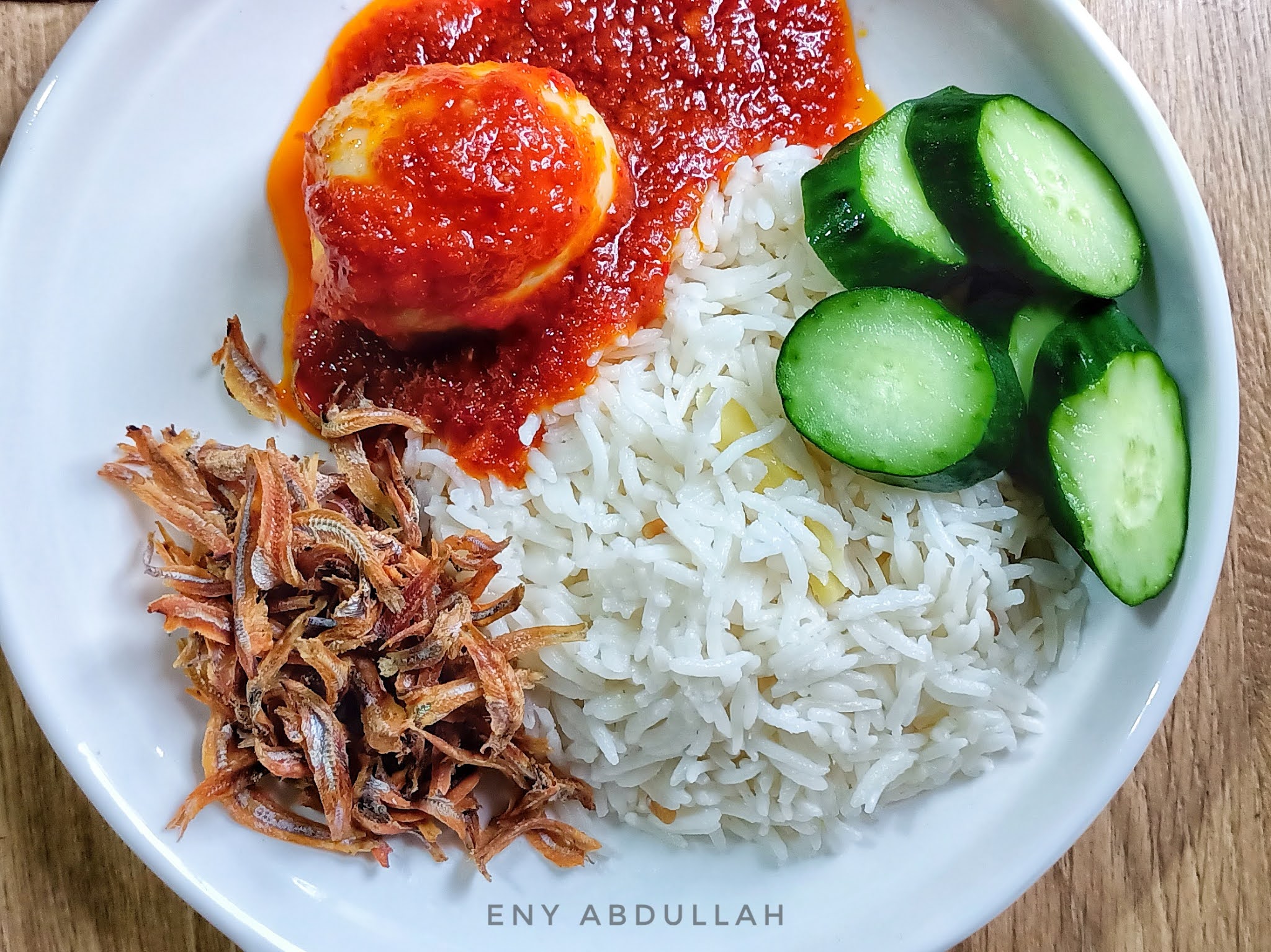 Kotak resepi santan nasi lemak Step