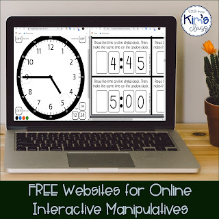 Websites for Online Manipulatives for Online Learning