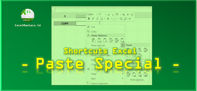 Paste Special Shortcuts Excel Paste Special Shortcuts Excel