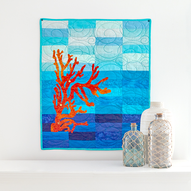 Quilt Inspiration Free Pattern Day ! Beach and Ocean quilts