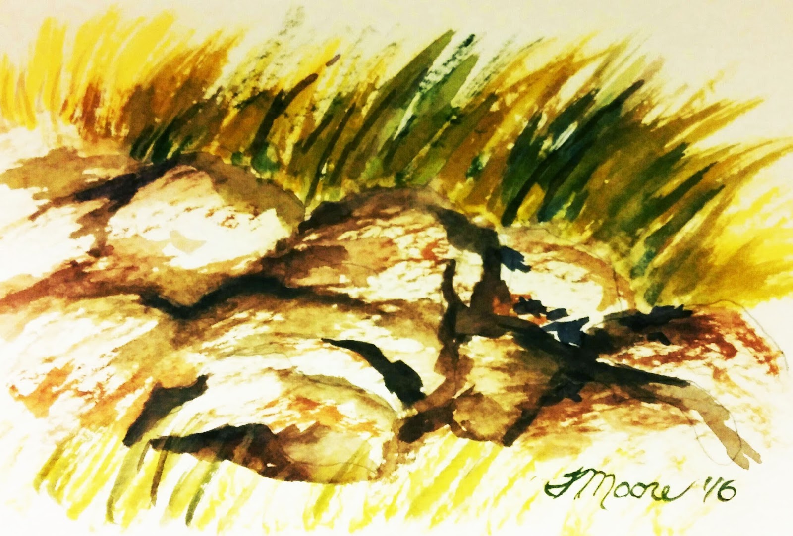 Painting Nature in Watercolor Dry Brush Techniques
