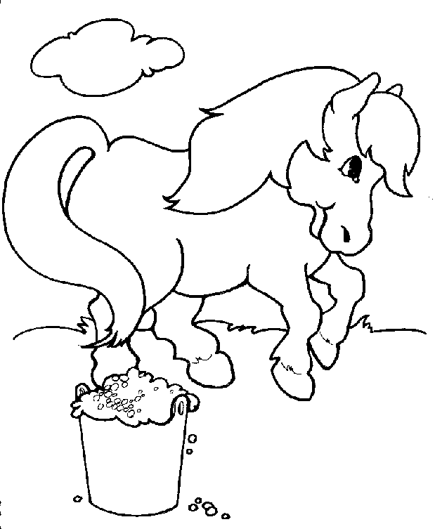 Coloring Pages for Kids: Horse Coloring Pages