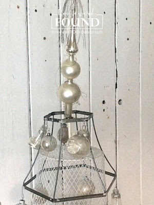 junk, junking, junk tree, thrifted, upcycled, repurposed, wire lampshades, makeover, diy, Christmas tree