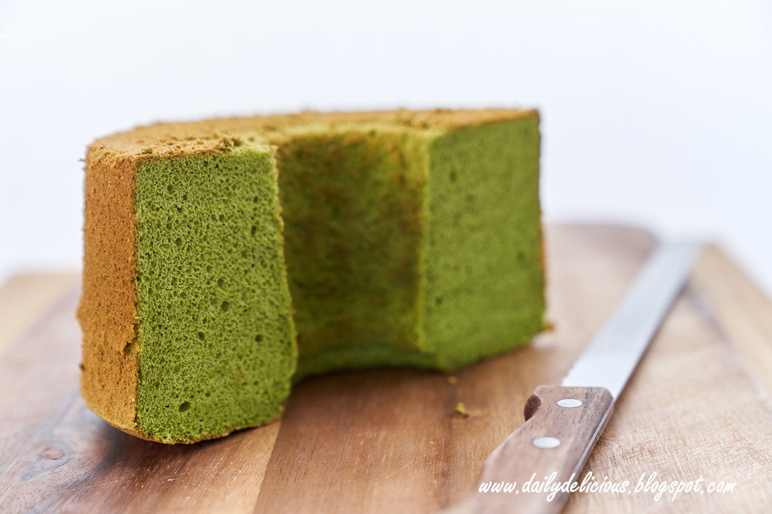dailydelicious: Green Tea Chiffon Sandwich