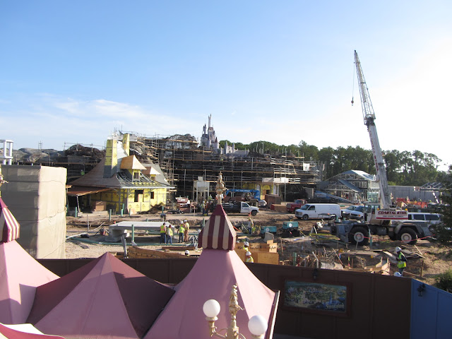 New Fantasyland Construction From Dumbo Magic Kingdom Disney World
