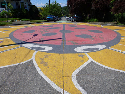 Wallingford Ladybug Intersection - Painting