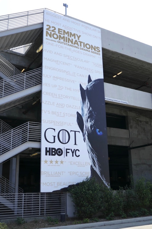 Game of Thrones HBO 2018 Emmy nominee billboard Game of Thrones HBO 2018 Emmy nominee billboard