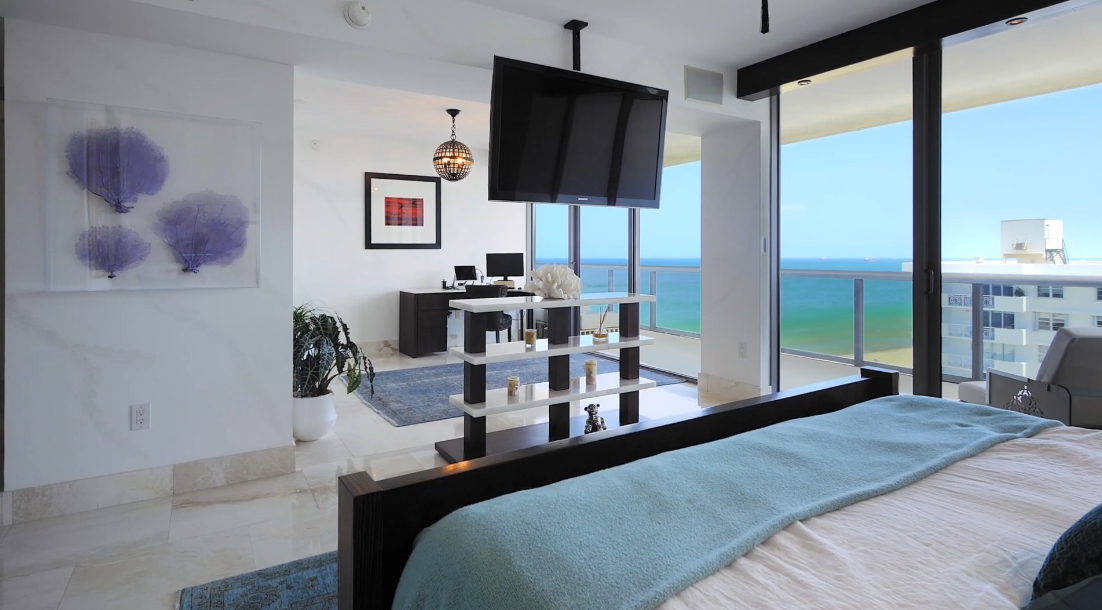 47 Interior Design Photos vs. Tour 5875 Collins Ave, 1801/2 Miami Beach FL Luxury Condo