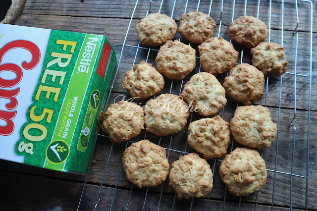 Biskut Cornflakes Rangup Dan Sedap Buat Hidangan Raya