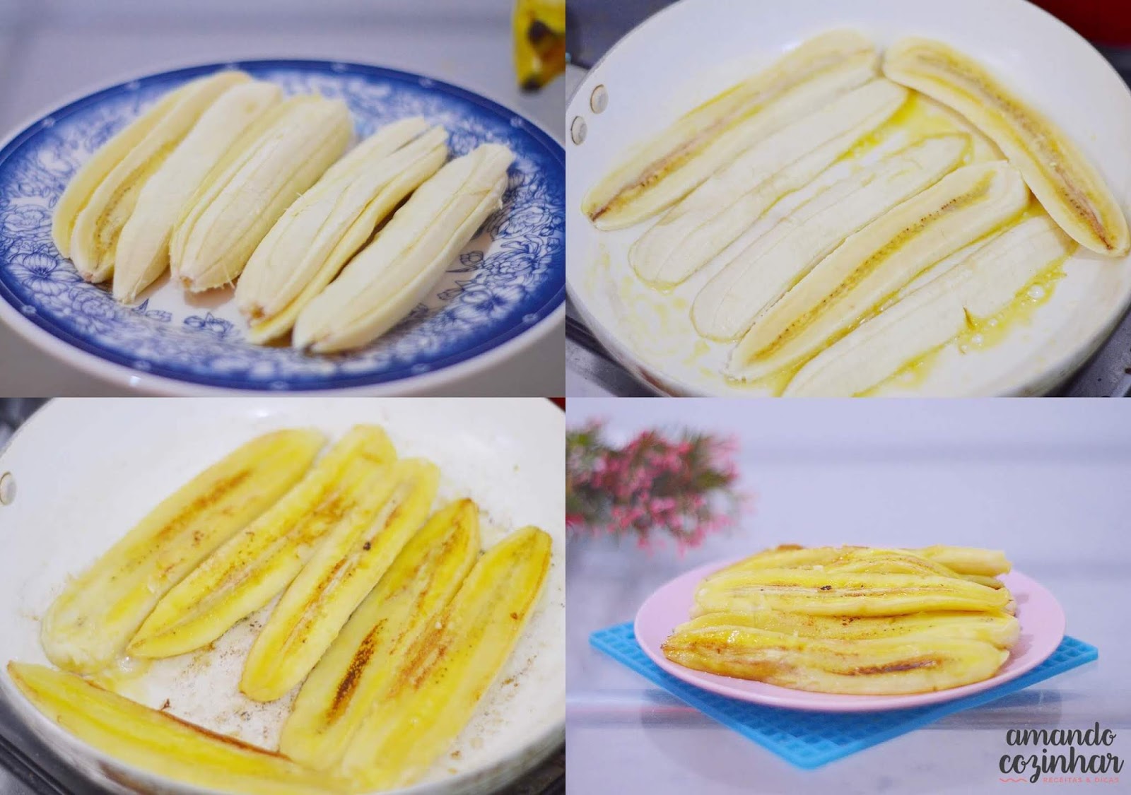 Como fazer Banana frita Amando Cozinhar