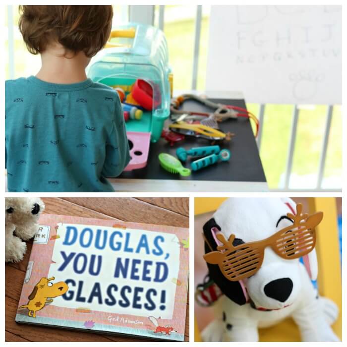 Dog Eye Doctor Pet Pretend Play Activity for Preschoolers Sunny Day
