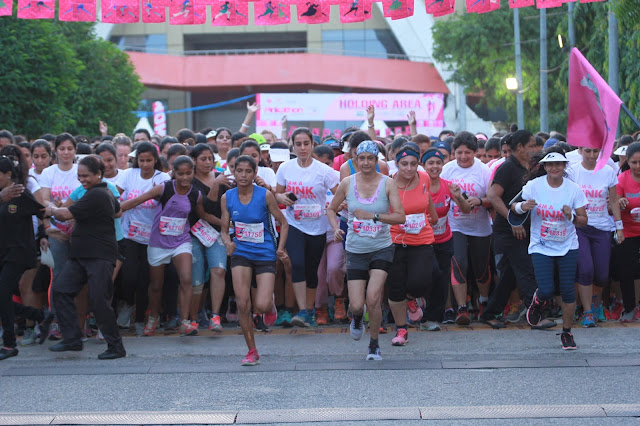 Pinkathon Delhi 2016 inspiring partners Bajaj Electricals Successfully completes its Fourth edition run in DELHI with more than 9,000 Women participants Pinkathon Delhi 2016 inspiring partners Bajaj Electricals Successfully completes its Fourth edition run in DELHI with more than 9,000 Women participants