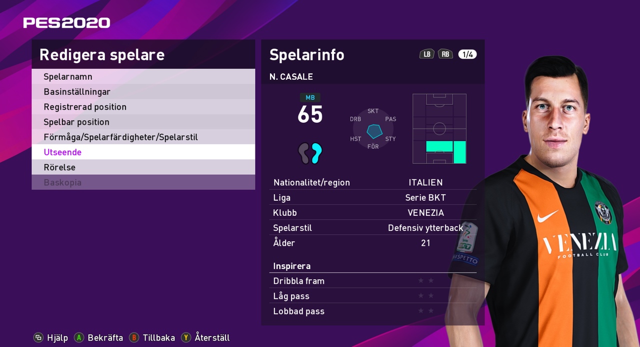 Pes 2020 Faces Nicolo Casale By Random Facemaker Soccerfandom Com Free Pes Patch And Fifa Updates