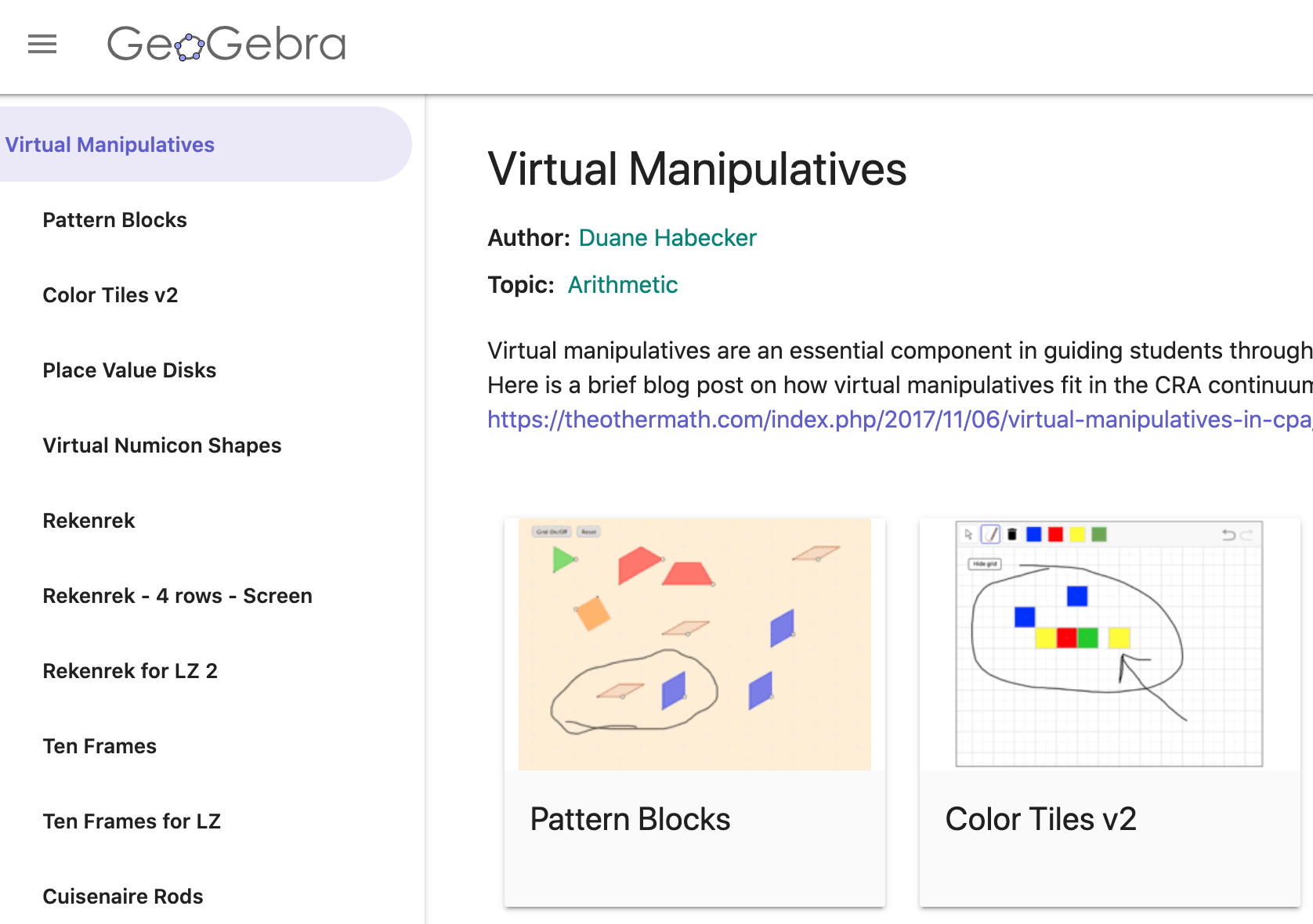 #Ms.Haughs: Digital Math Manipulatives for 'hands-on' math in K-3