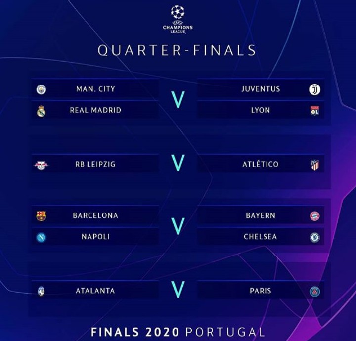 FOOTBALL UCL 2019/20 last 8 draw CONFIRMED! » Nzdworld