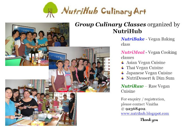 Group Culinary Classes regularly organised by NutriHub