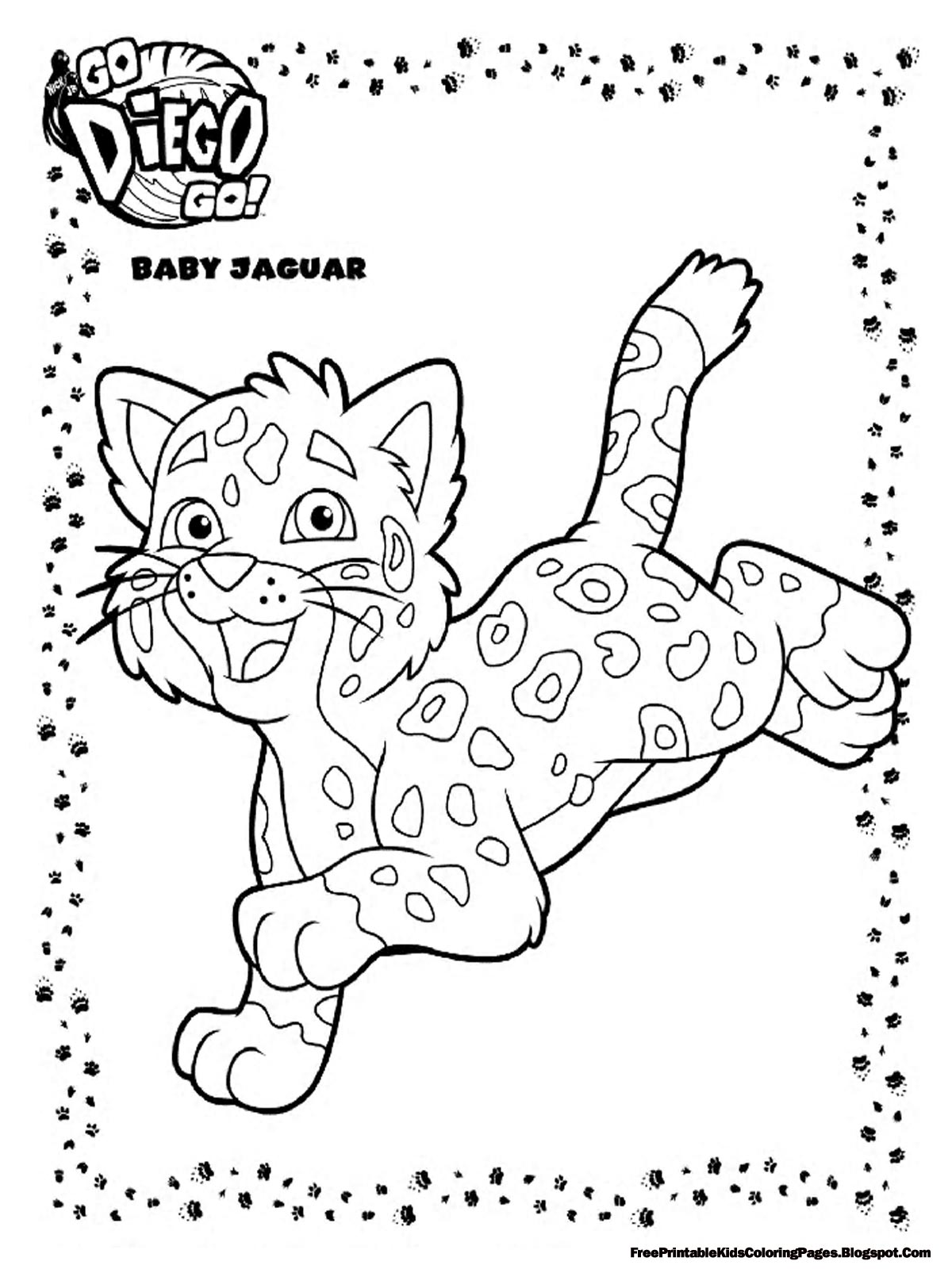 baby jaguar coloring pages - photo #3