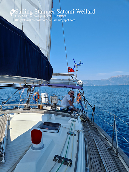 Life on Sailing Boat SATOMI on Meganisi Island in Greece  by Sailing Stamper Satomi Wellardギリシアでの船上生活メガニシ島