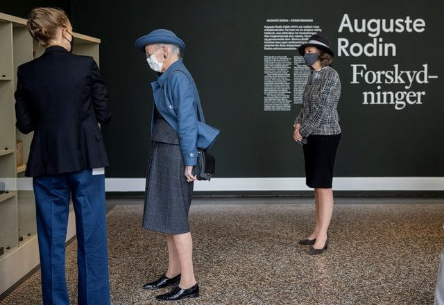 Queen Margrethe visited the Glyptotek Museum in Copenhagen. Augustinus Foundation and Aage and Johanne Louis-Hansen's Foundation
