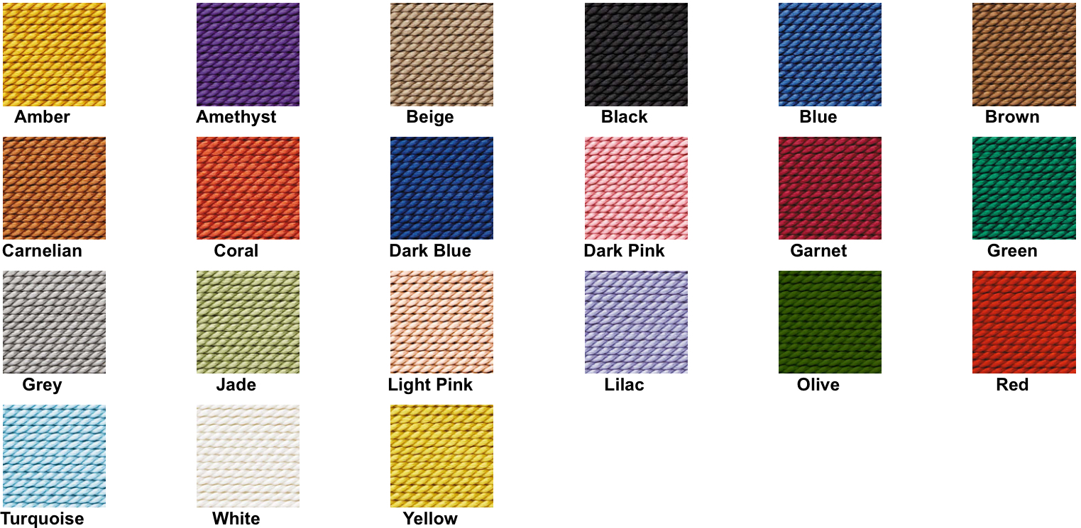 Nymo 2 Set Nylon Beading Thread Size D for Delica Beads, 64 Yards per  Bobbin, White, Grey & Black. (Multicolor)