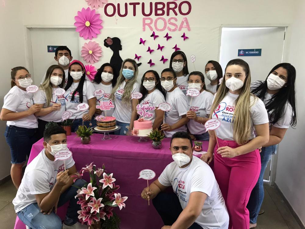 Unidade de Saúde Maria Geraldina de Lima, realizou evento sobre Outubro Rosa em Riacho dos Cavalos
