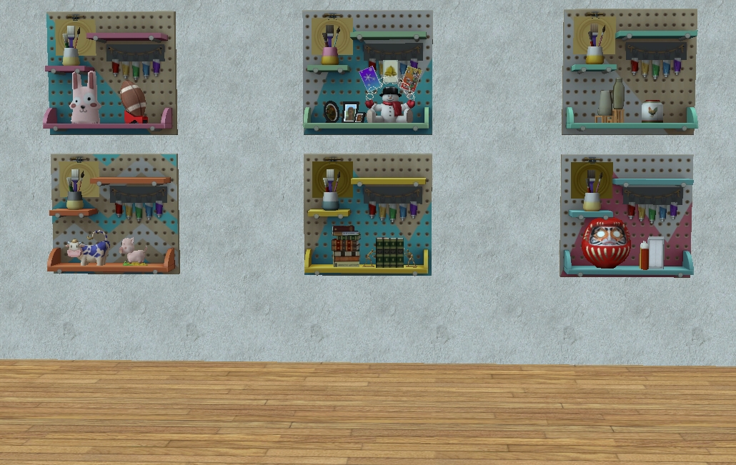 TheNinthWaveSims The Sims 2 TS4 Nifty Knitting Artist's Peg Board