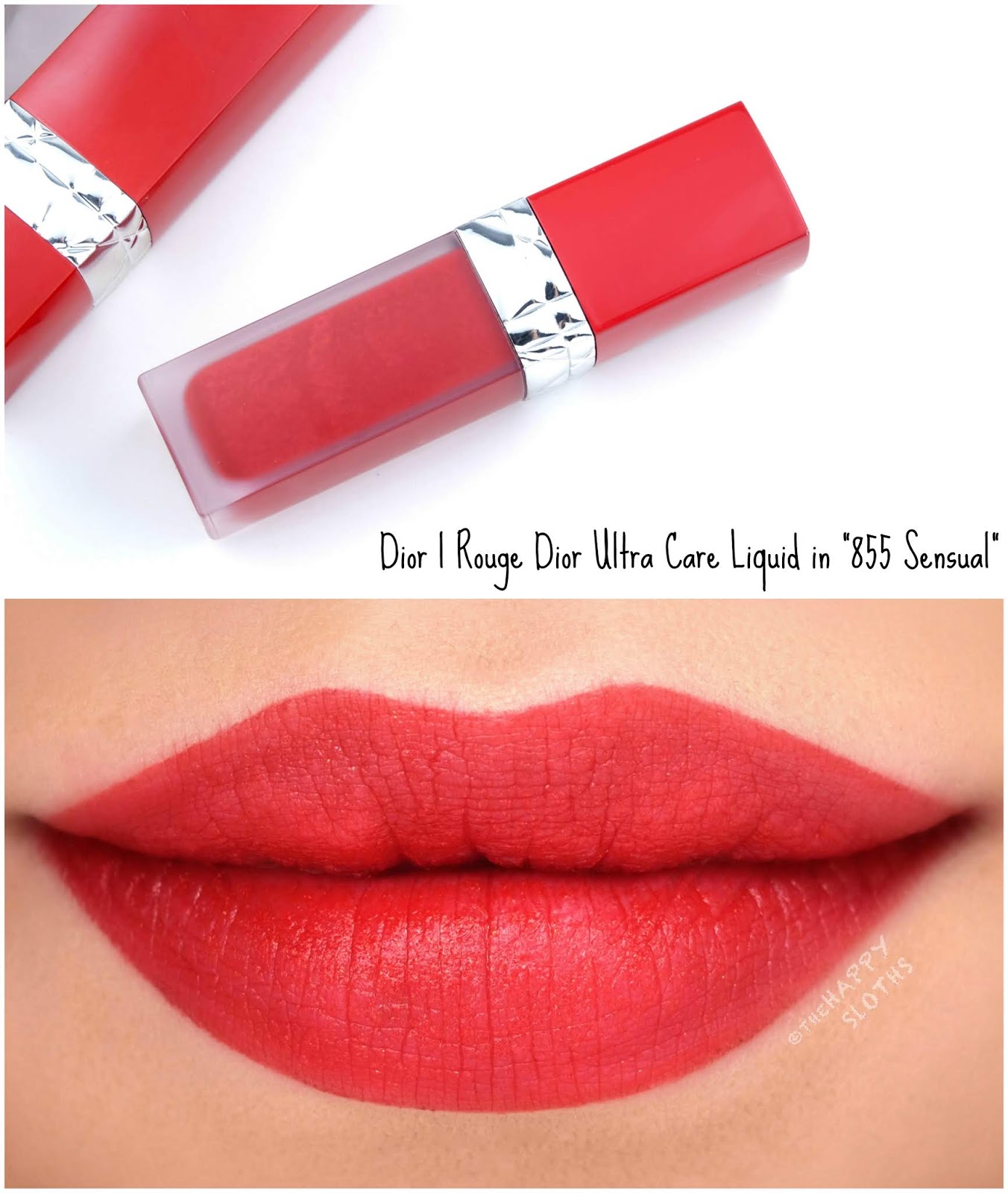 Dior | Rouge Dior Ultra Care Liquid Lipstick in "855 Sensual": Review and Swatches