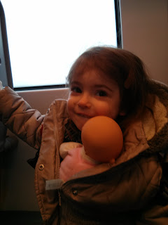 on the train