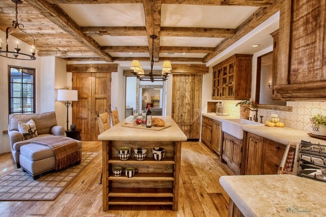 Diseños de cocinas rústicas colores en casa