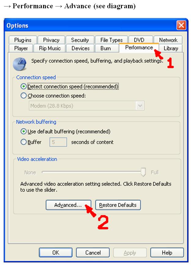 Welcome: Windows Media Player (WMP) Screen-Grab Settings