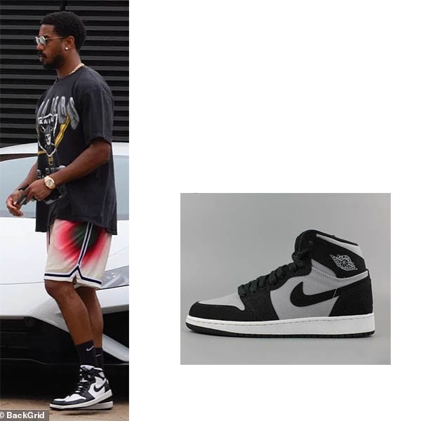 Michael B. Jordan wearing Nike Air Jordan 1 sneakers in Nobu, Malibu on ...