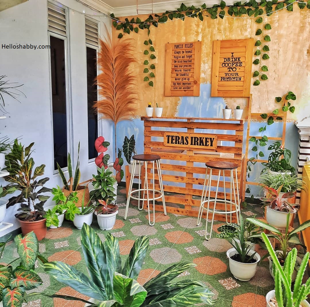 6 Ide Desain Taman Teras Minimalis dengan Penataan Tanaman dalam Pot