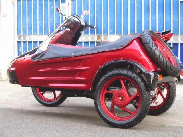 Modifikasi Honda Vario Techno 125 PGM FI Sespan Side Car | Modifikasi
