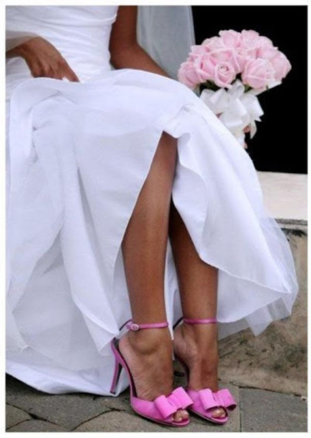 Resultado de imagen de zapatos de novia de color