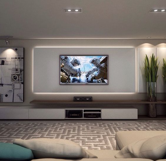 Top 30 TV Wall Unit With LED Lighting That Look Like A Little Paradise