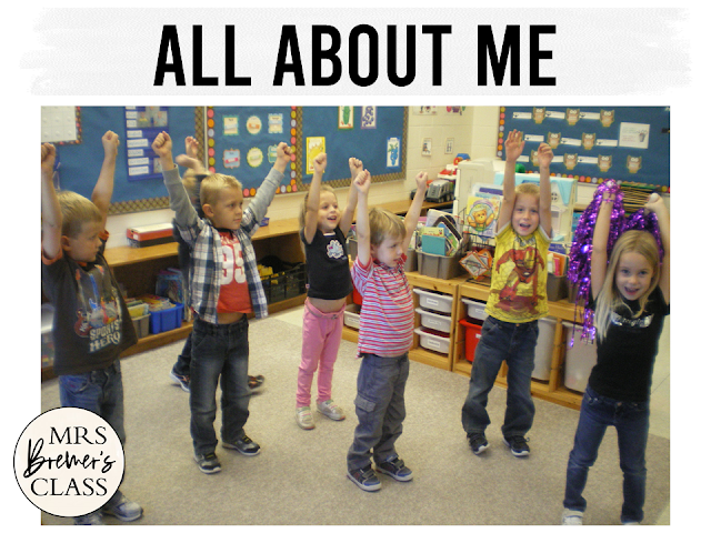 All About Me back to school activities for Kindergarten