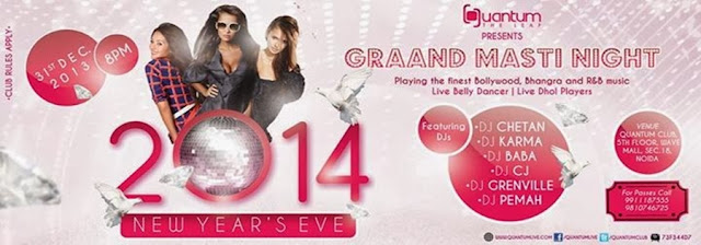 New Year's Eve Party at Quantum the Leap, The Center Stage Mall, Noida New Year's Eve Party at Quantum the Leap, The Center Stage Mall, Noida